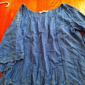 Solitair 2X Periwinkle Blue Summer Top